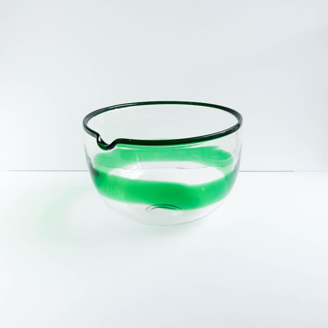 ガラスボウル　ガラス　レトロ　ミッドセンチュリー　昭和レトロ　金魚鉢