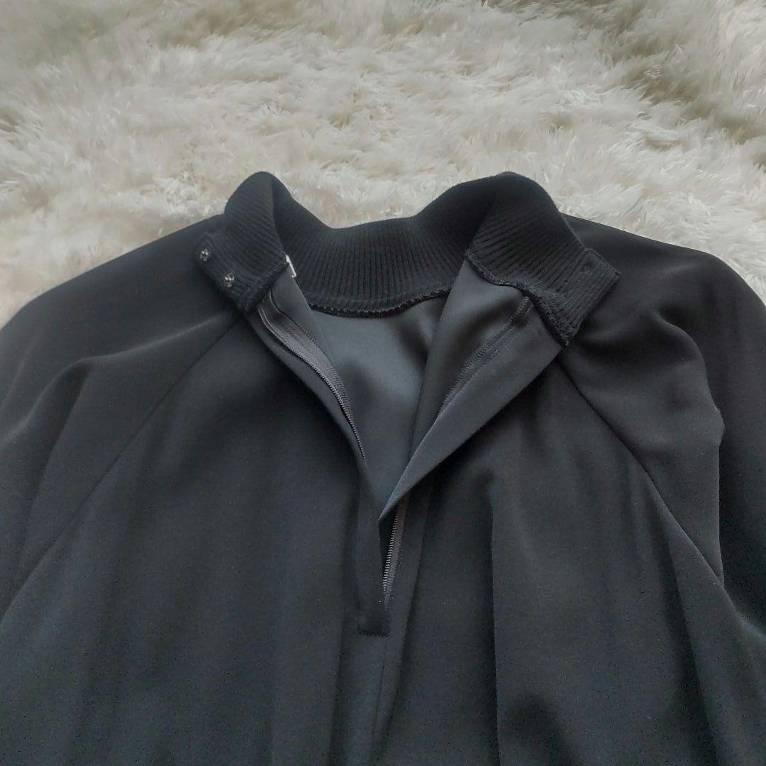 エンフォルド ダブルクロスハイネックブラウス 38 黒