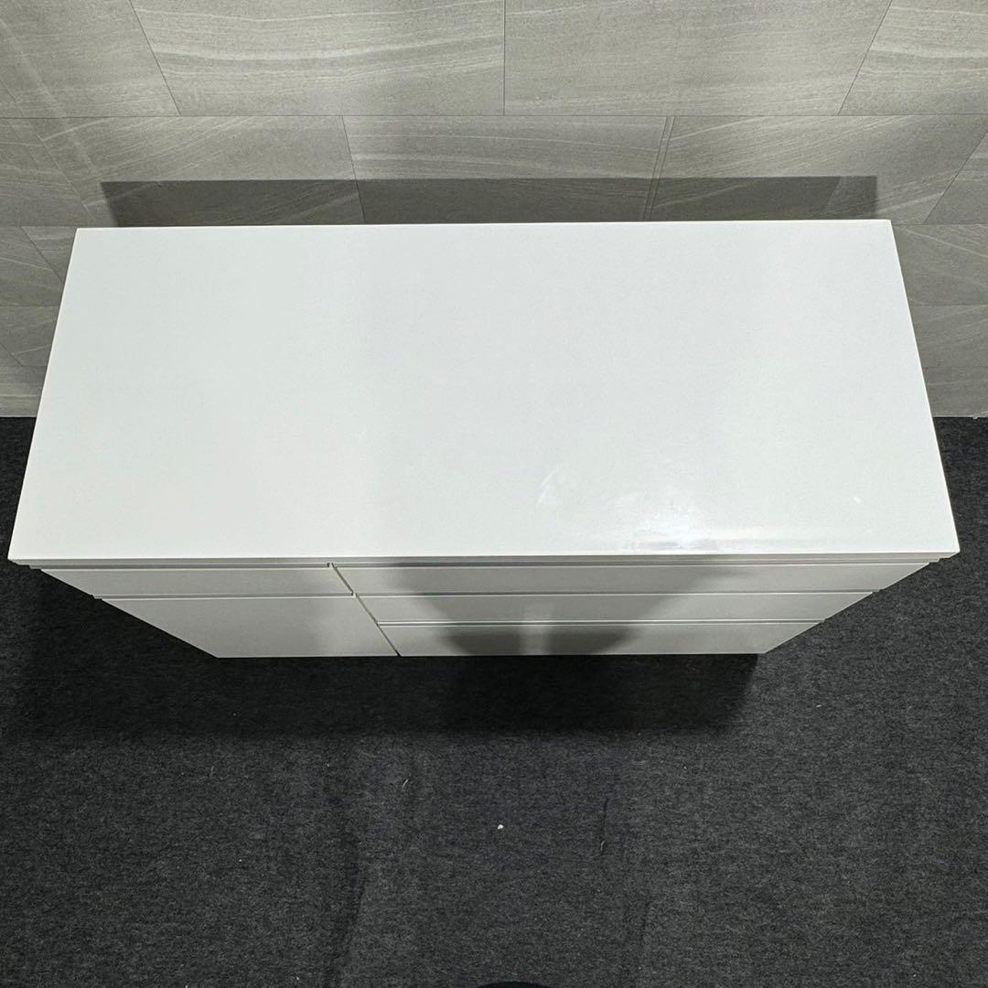 ニトリ キッチンカウンター 幅120cm 食器棚 レンジ台 収納 d3355