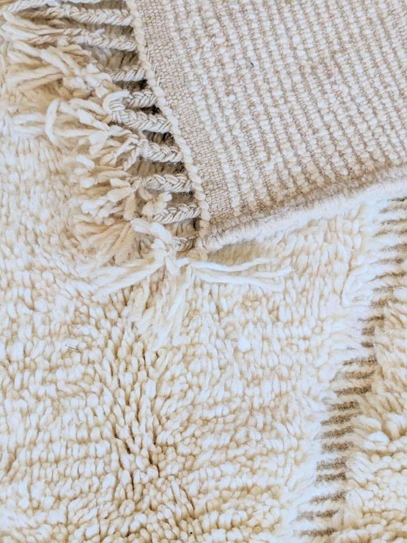 極上-モロッコホワイトベニワレン-No.15（157×238cm）