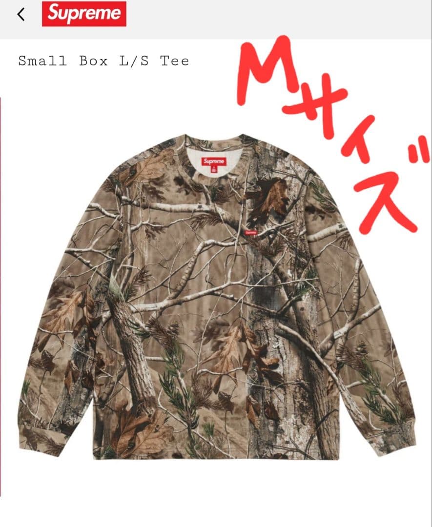 トップス Supreme Small Box L/S Tee realtree camo