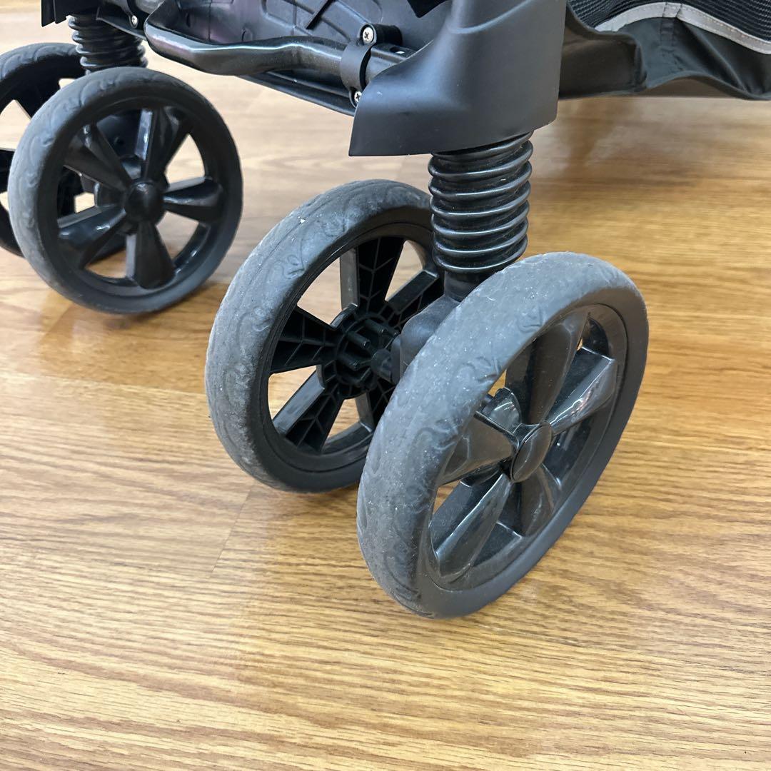 KATOJI 二人でゴーDX ブラック 2人乗りベビーカー