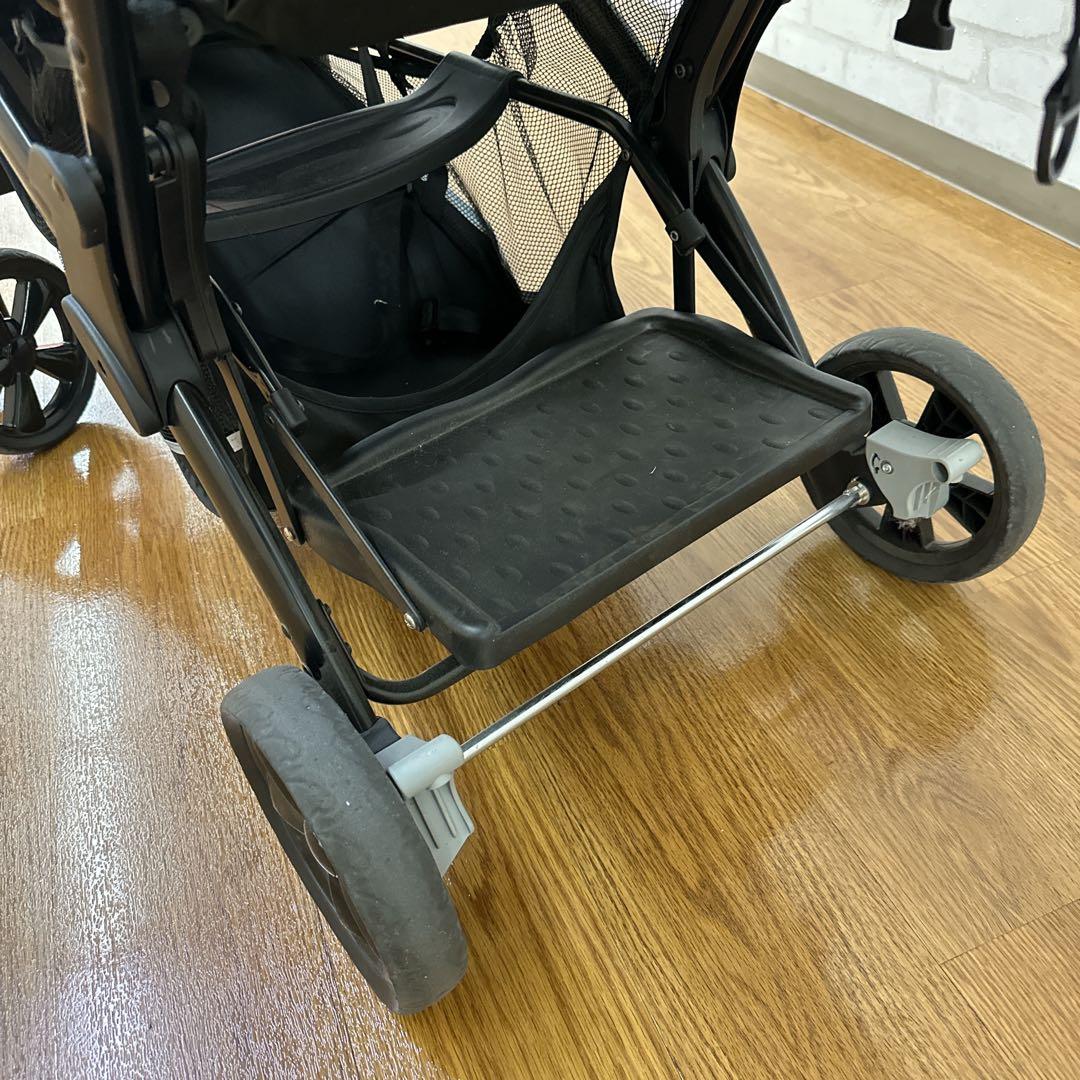 KATOJI 二人でゴーDX ブラック 2人乗りベビーカー