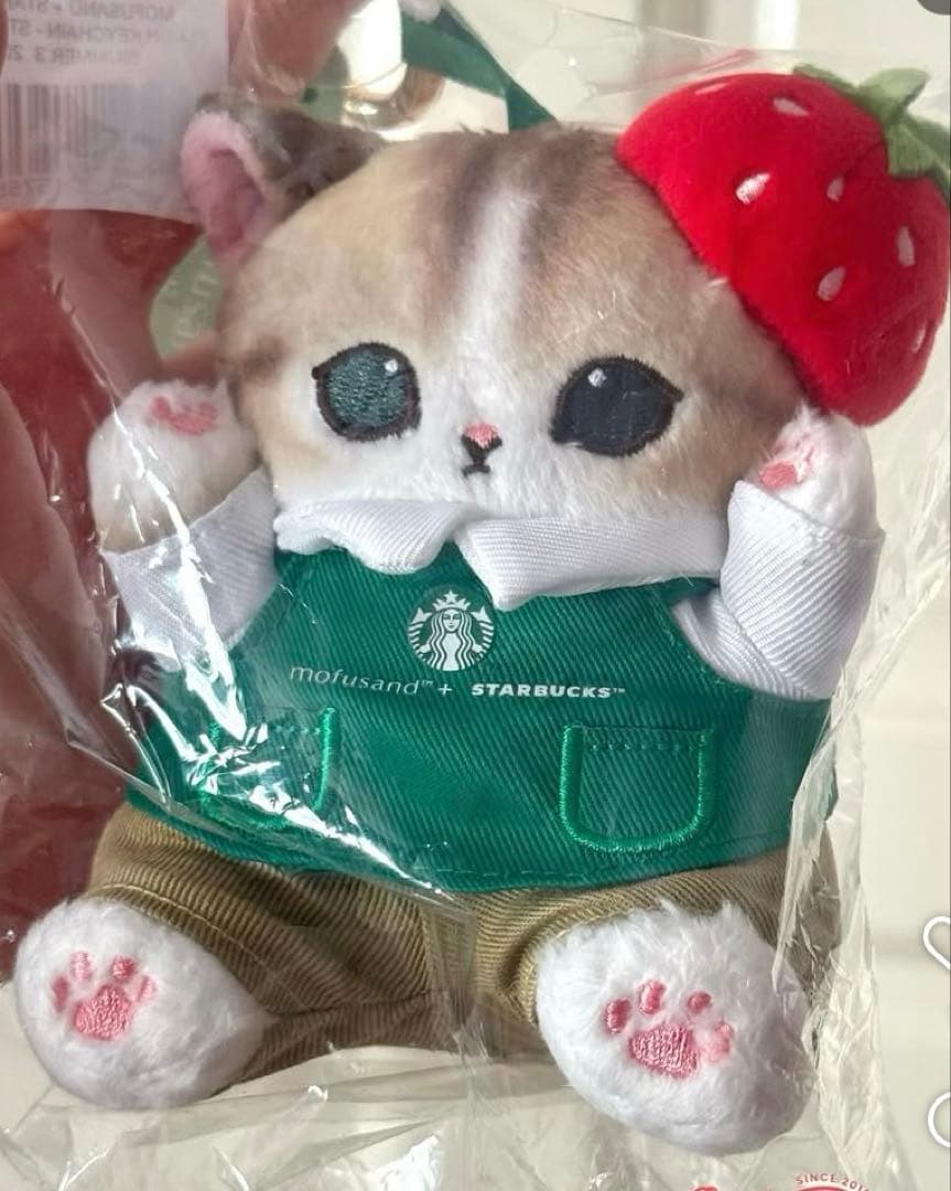 【mofusand starbucks】モフサンド　キーチャーム　シンガポール