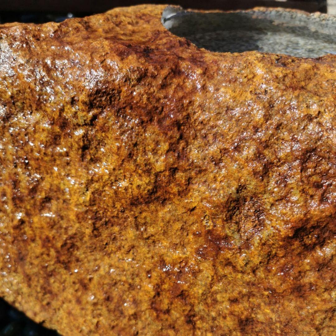 鞍馬石　蹲　48.6キロ　庭石　鑑賞石　石　庭　坪庭　砂利　和