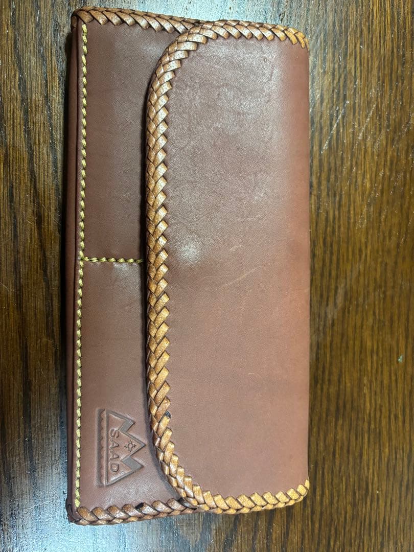 新品未使用 SAAD 長財布　レザーロングウォレット　ブラウン