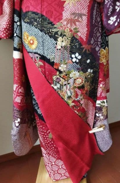 まんまる様　428.絞り刺繍振袖7点セット 正絹フルセット成人式 京都きもの友禅