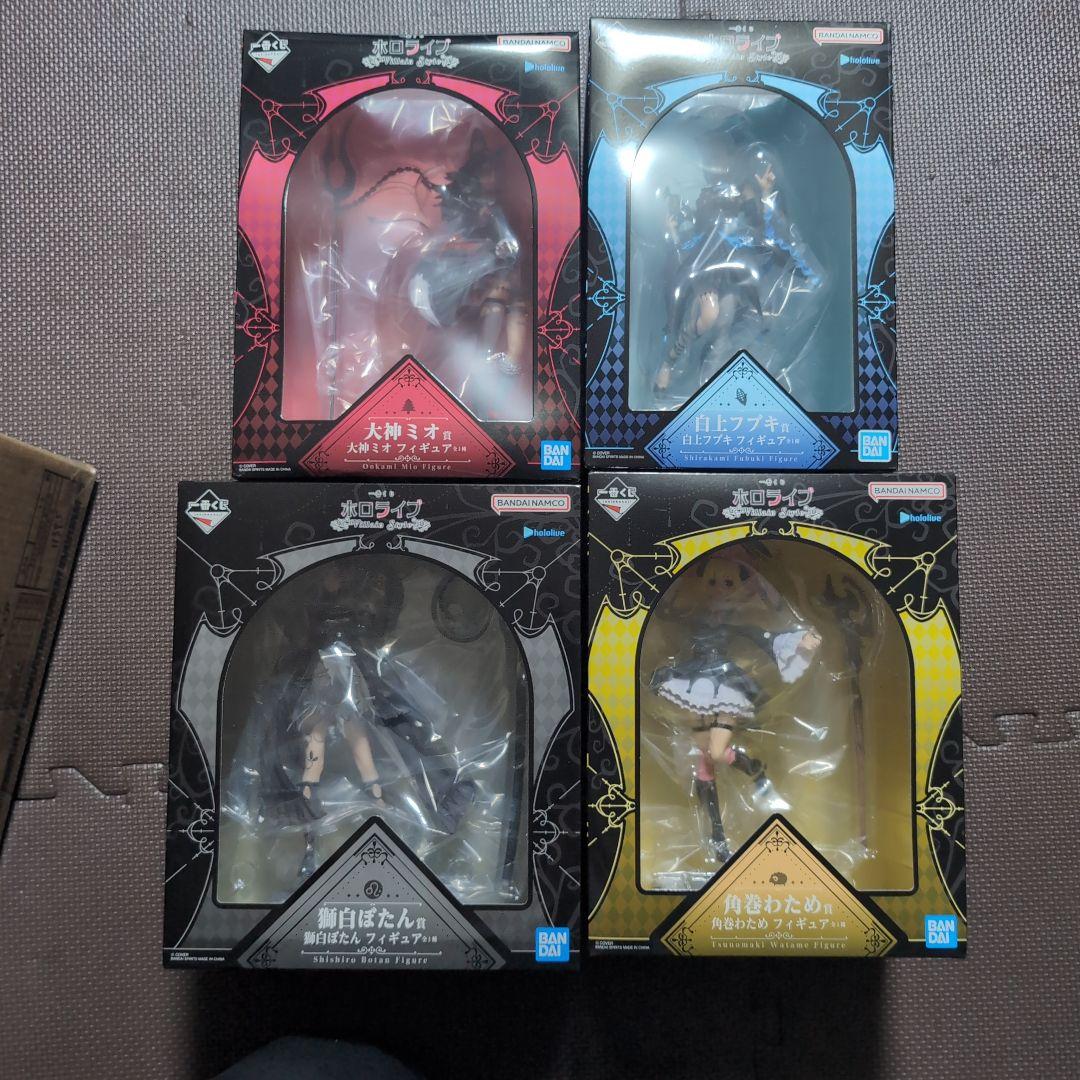 ホロライブ １番くじフィギュアセット白上フブキ大神ミオ獅白ぼたん角巻わため