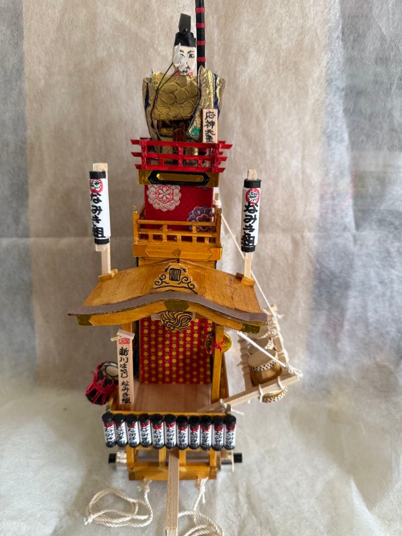 土浦　新川囃子なみき組山車ミニチュア/送料込み