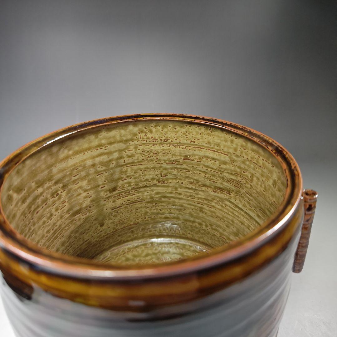 イ562 水指『亀井楽山造　鵬雲斎　極箱』『高取　管耳水指　共箱』茶道具