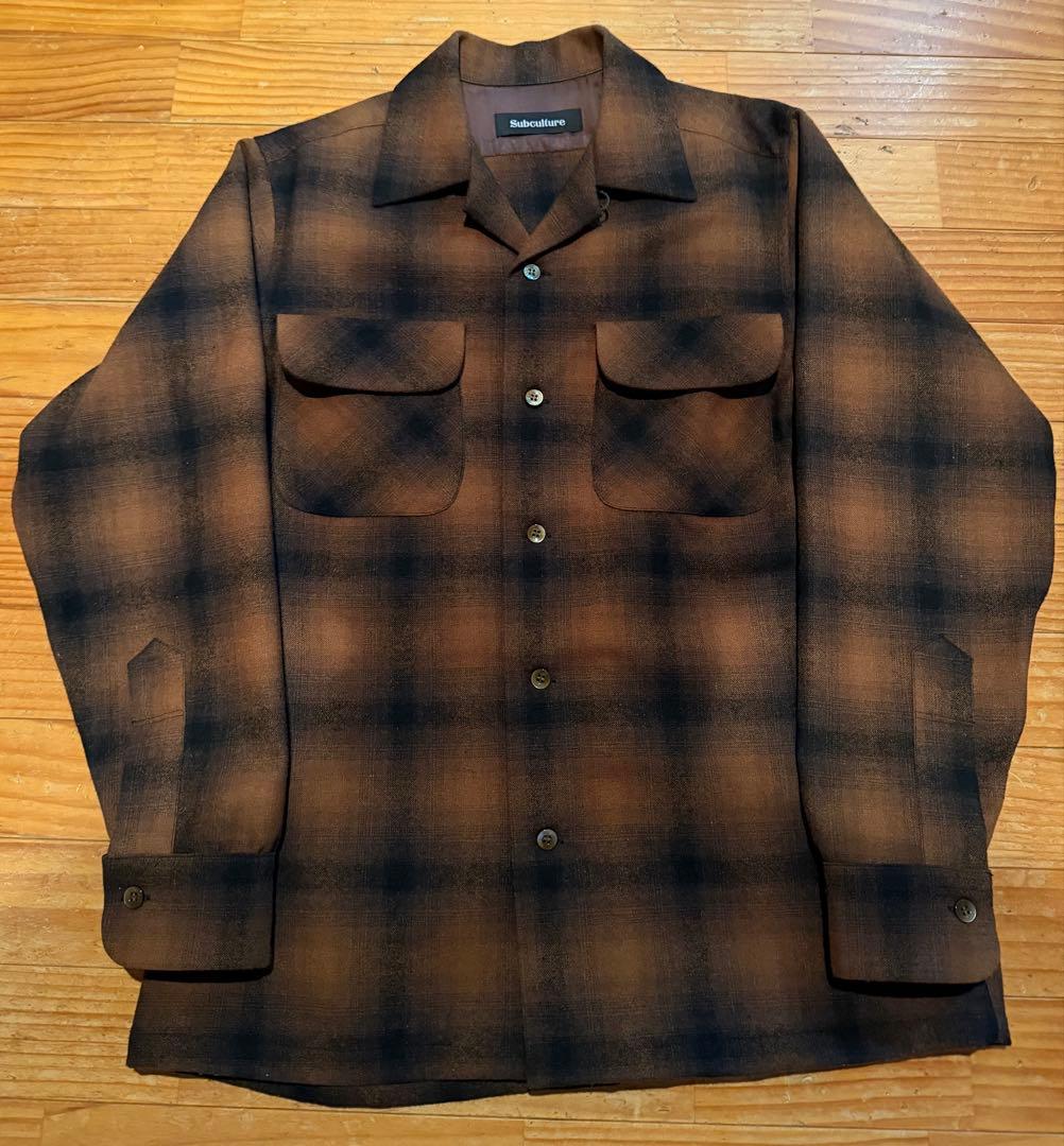 Subculture ウールシャツ　brown サイズ1