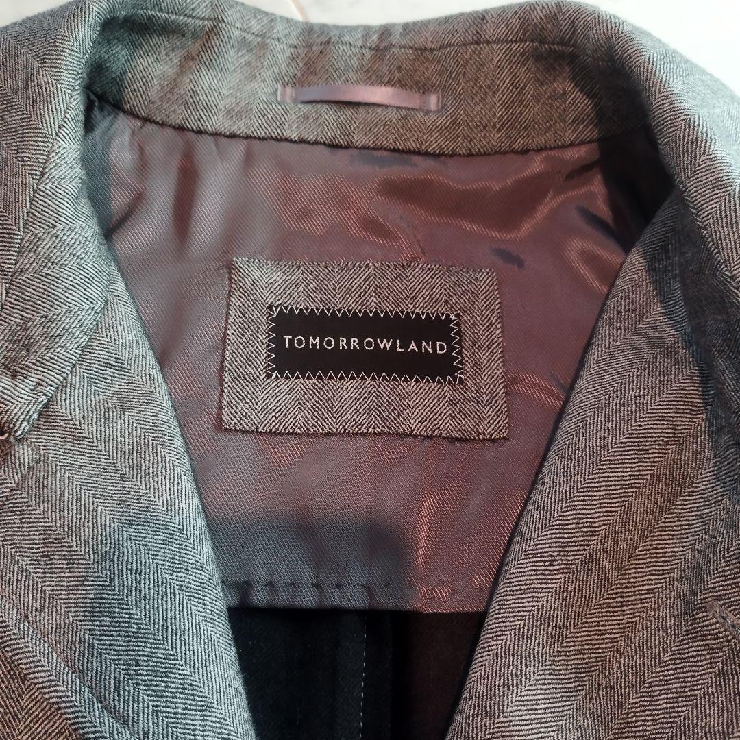 TOMORROWLAND　メンズ グレー ステンカラーコート