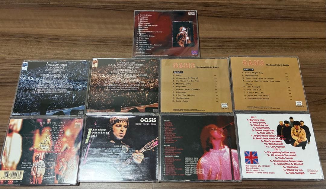 oasis Bootleg CDコレクション 9点セット