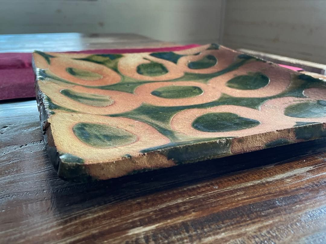 大嶺實清さんの角皿　登窯作品