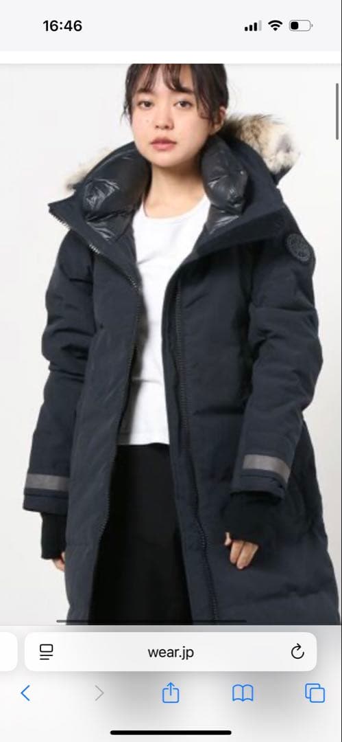   ブラック ダウンジャケット XS