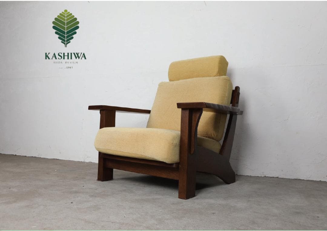 『KASHIWA』柏木工 シングルソファ ラウンジソファ 1P RWso96