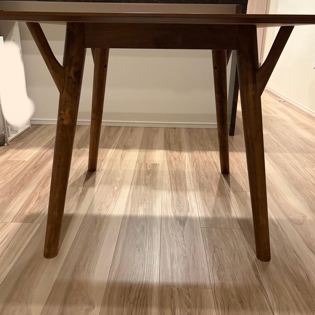 【セール】ニトリ ダイニングテーブル フィルン 80x80cm ウォールナット