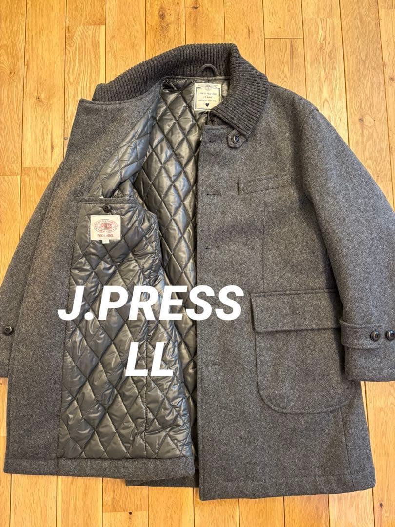 美品J.PRESS REDLABEL ウール　ドンキーコート　LL