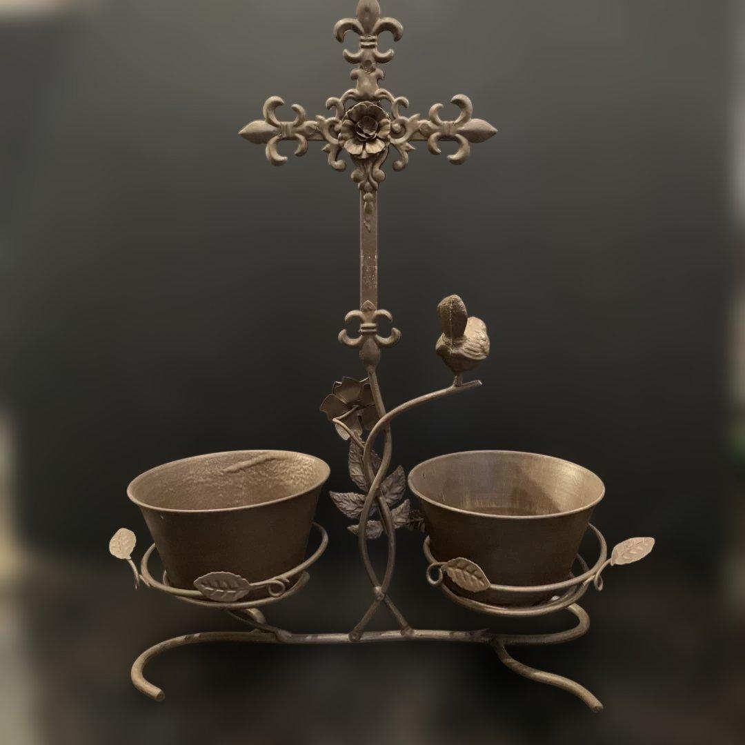 アイアン フラワーベースプランター KW-8