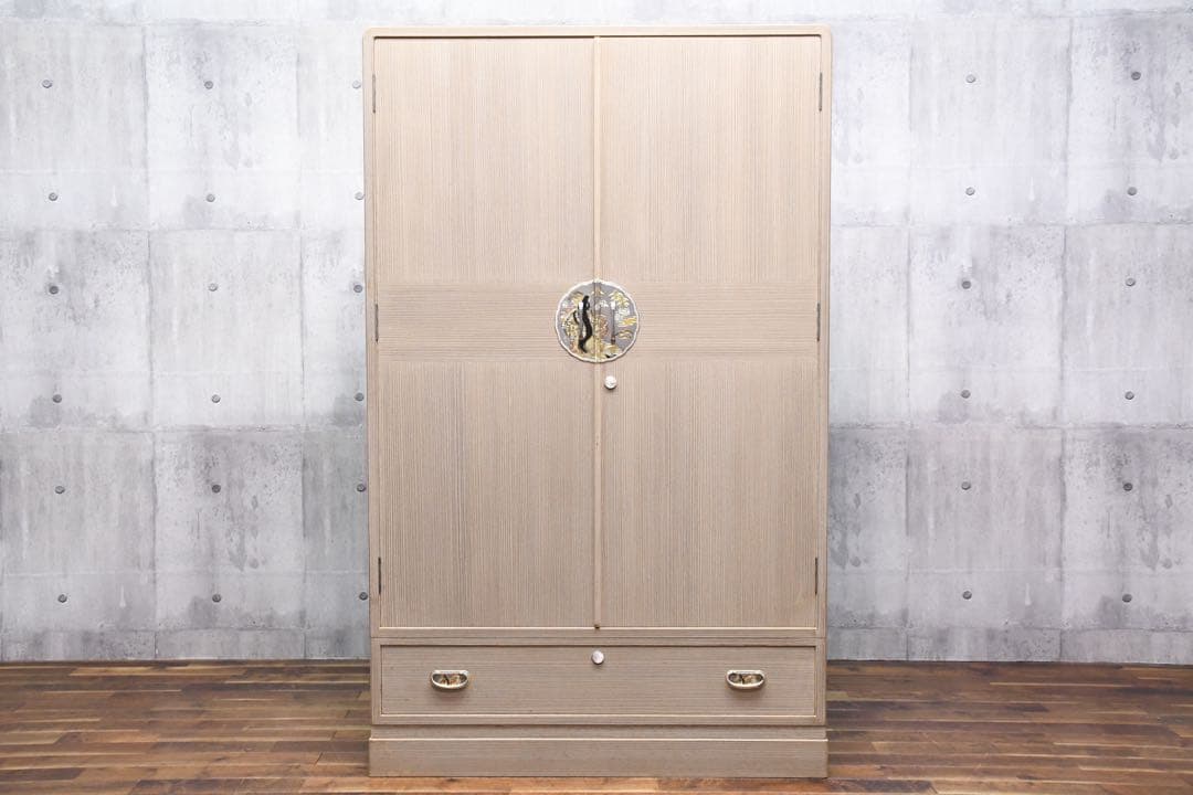 EAC73 最高級 加茂桐箪笥 伝統工芸士 頓所芳男 着物箪笥 和箪笥