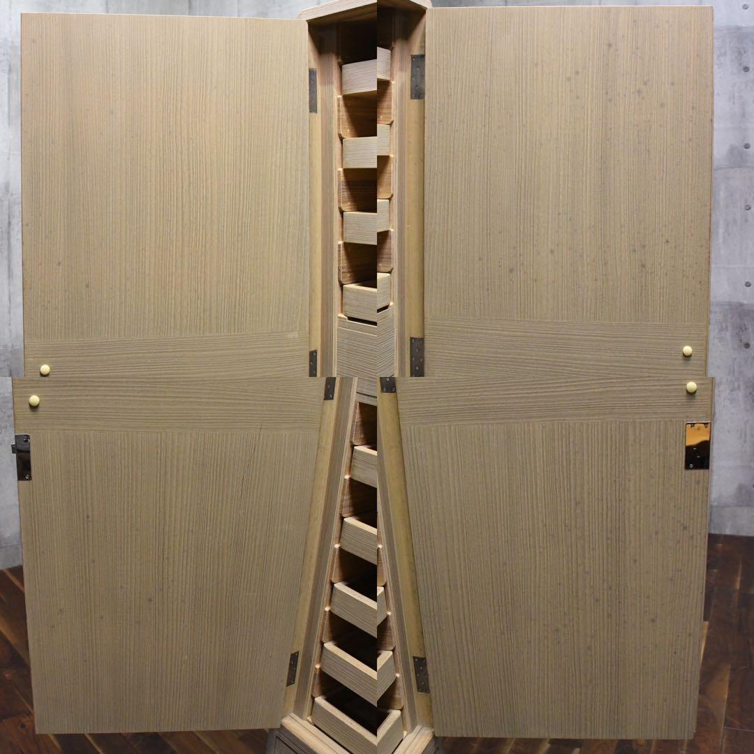 EAC73 最高級 加茂桐箪笥 伝統工芸士 頓所芳男 着物箪笥 和箪笥