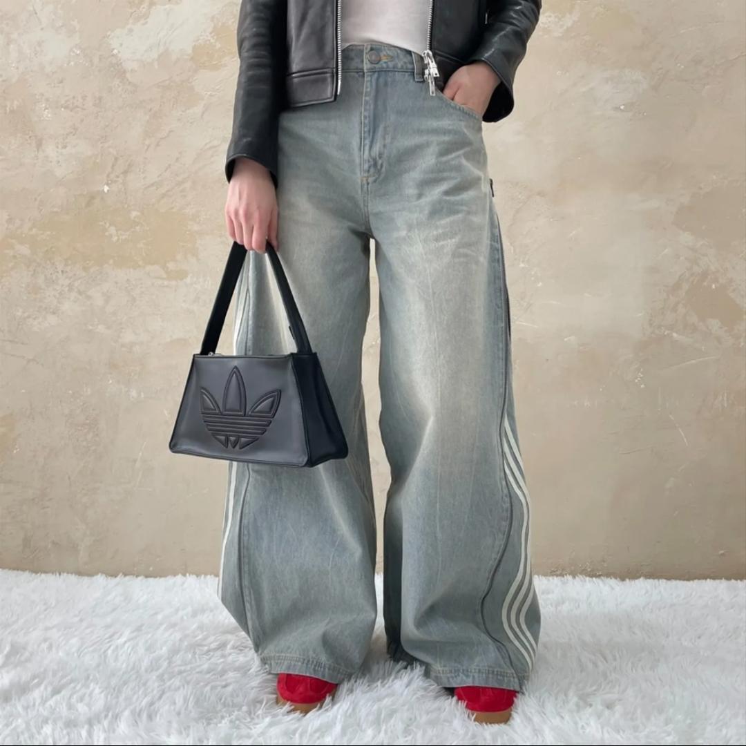 【adidas】デニムパンツ　JX9210 denim zip pant 28