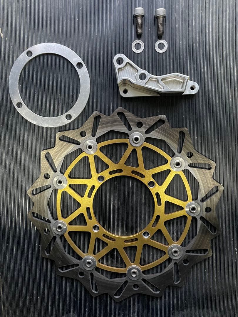 Dトラッカー　LX250E　ブレンボ40mmピッチキャリパーサポート　φ320