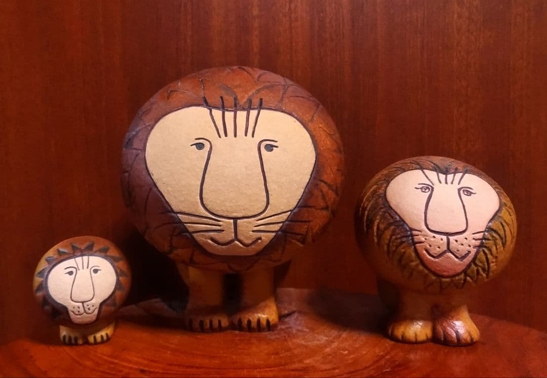 リサラーソン ライオン 大中小 ３点セット 北欧 美品