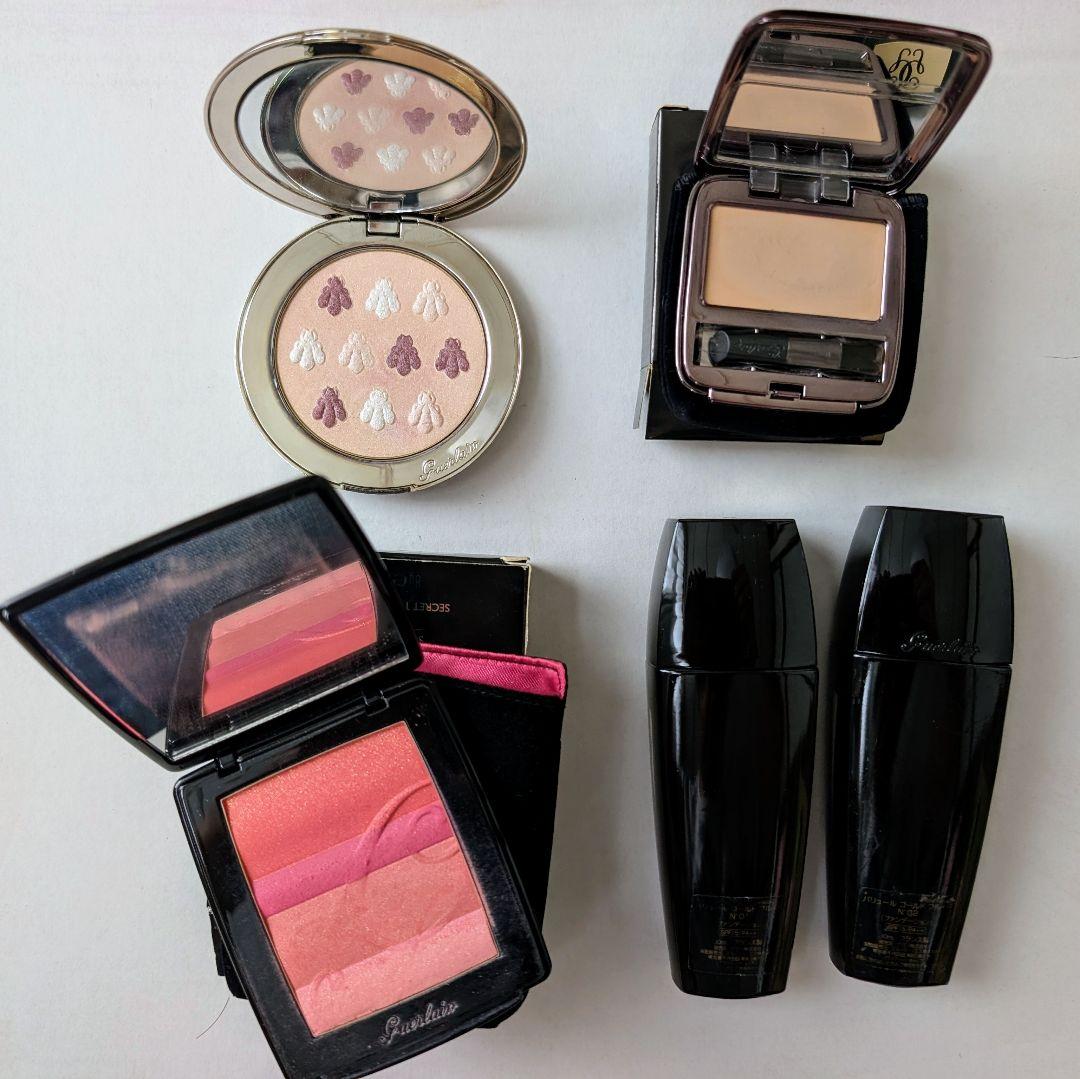 【中古デパコス】GUERLAIN メテリオット、チーク等 計５点セットまとめ売り