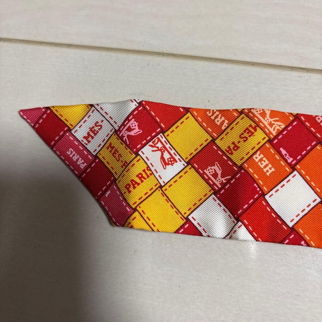 HERMES エルメス ツイリー ボルデュック リボン柄 確実正規品 スカーフ