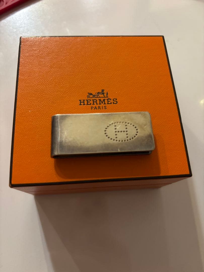 HERMES マネークリップ エブリン シルバー