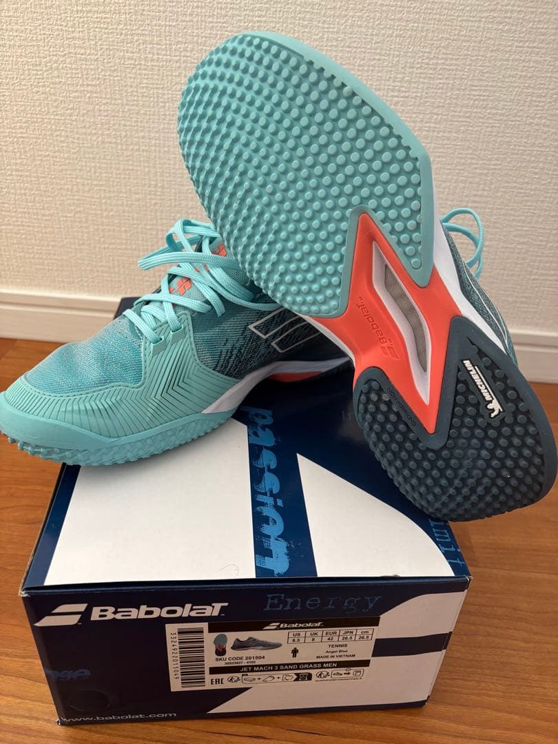 テニスシューズ　バボラ　26.5センチ　オムニクレー用