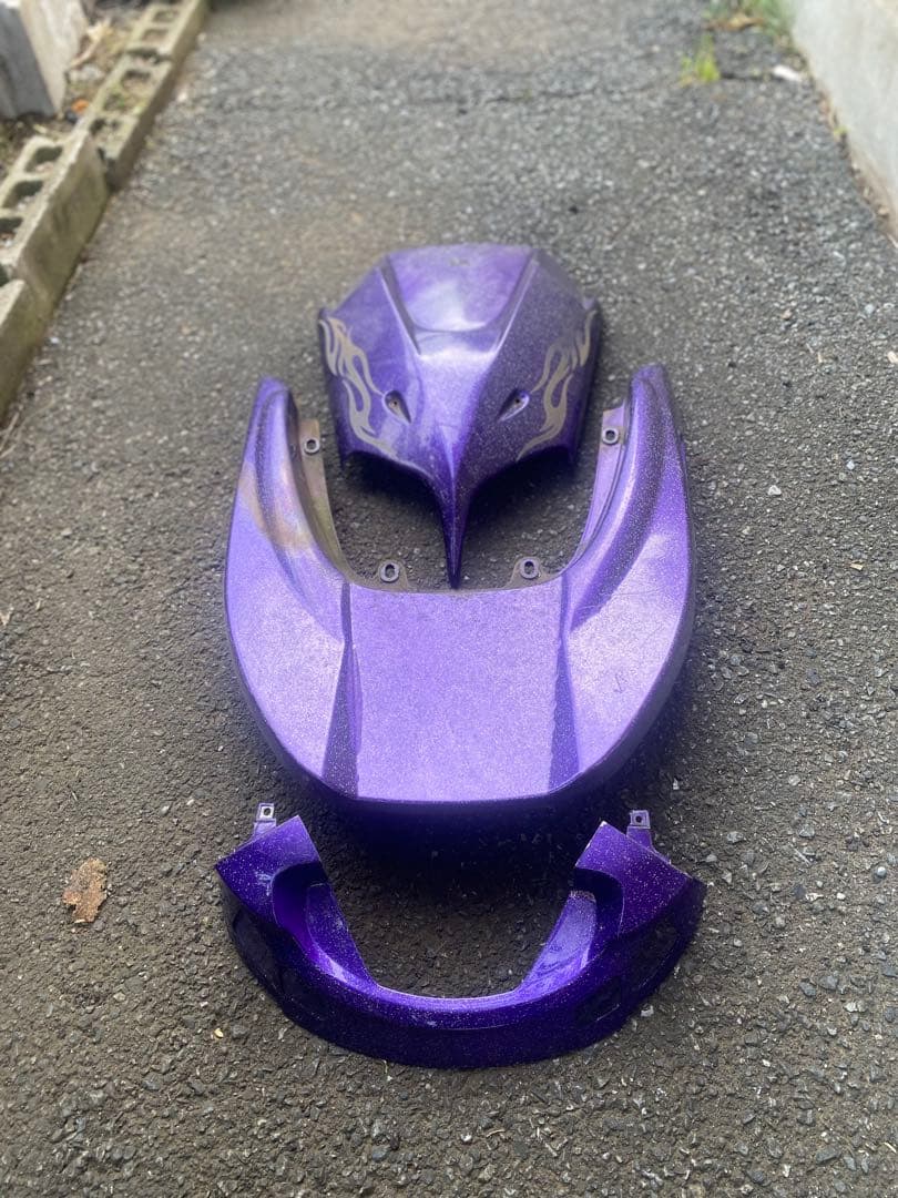 バイク カウル フェアリングセット 紫 マジェスティー250エアロ4点
