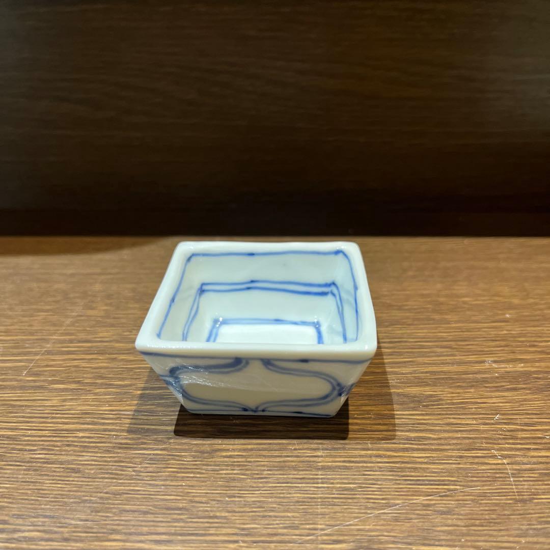 染付ひも絵角珍味入れ10客