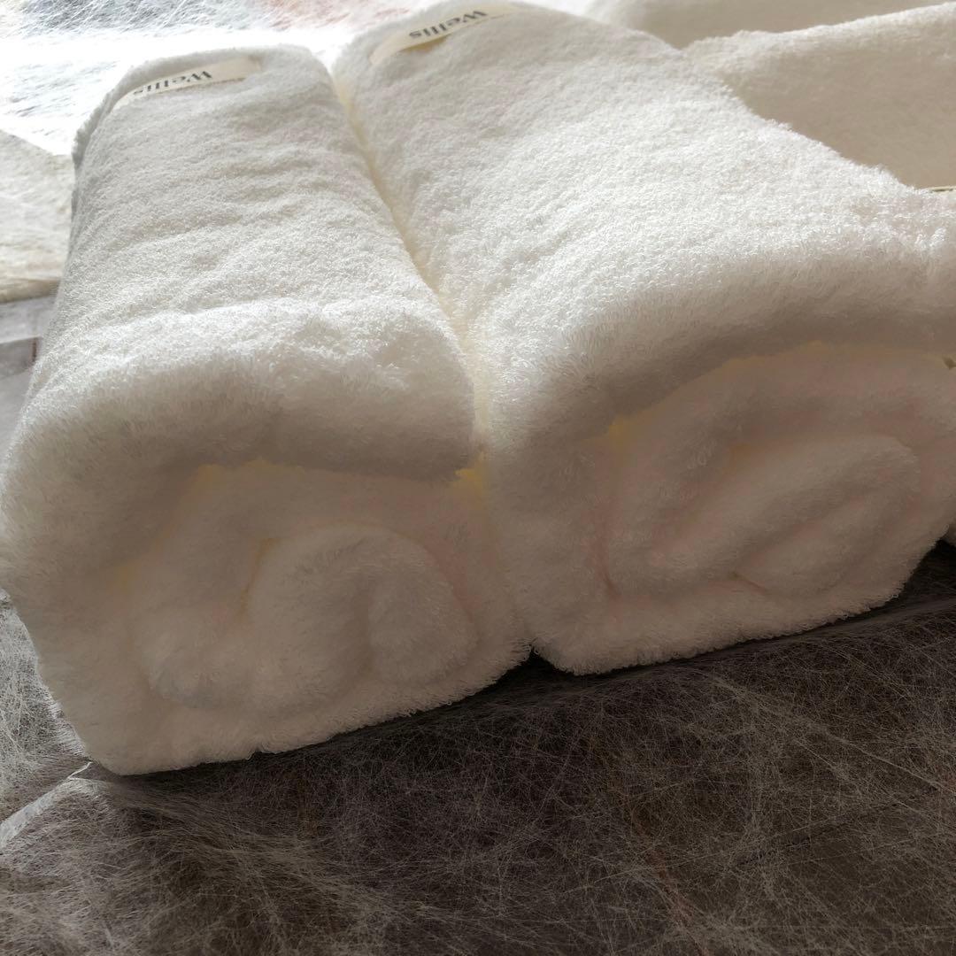 未使用　Wellis フルセット　ナチュラルホワイト　ふわふわなタオルセット