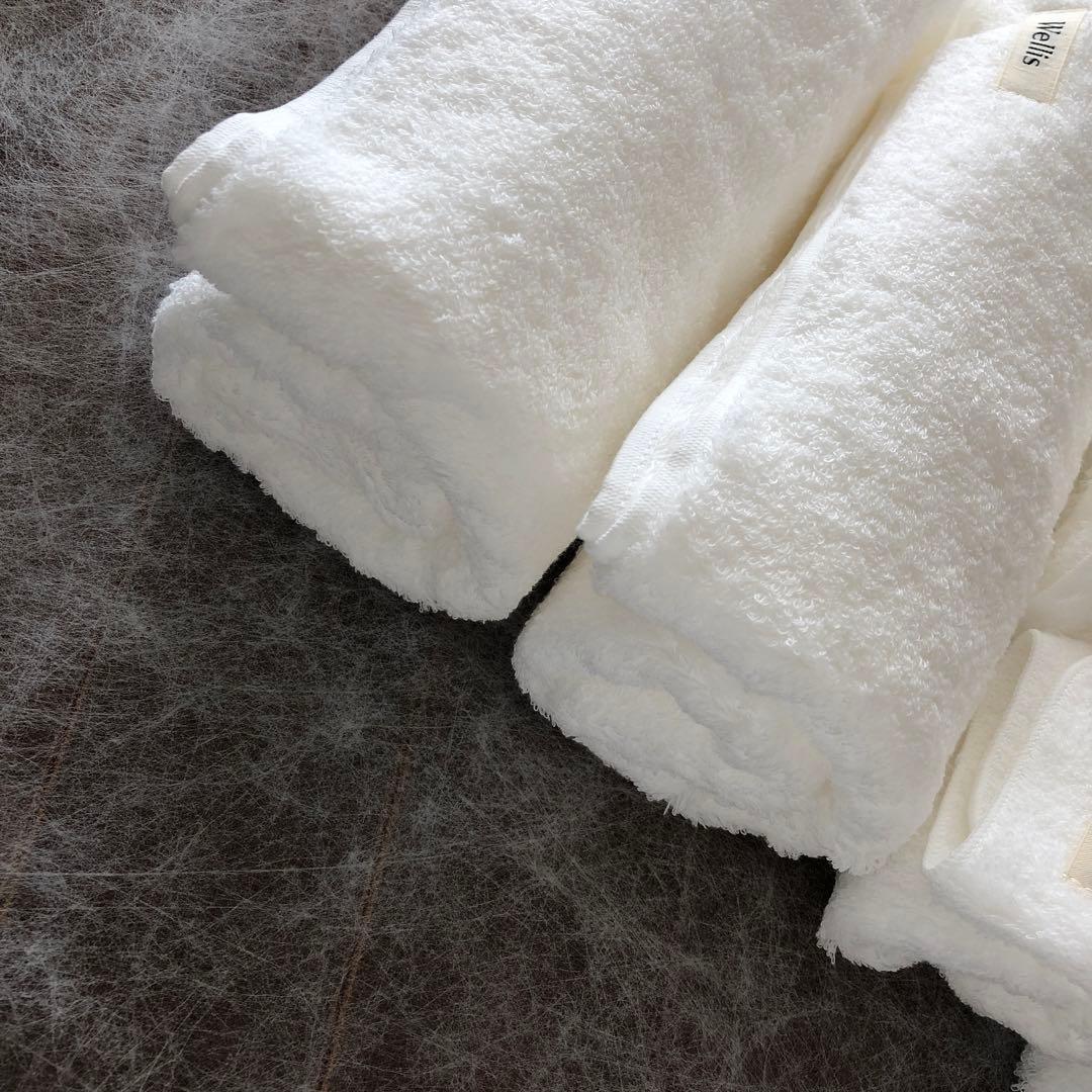 未使用　Wellis フルセット　ナチュラルホワイト　ふわふわなタオルセット