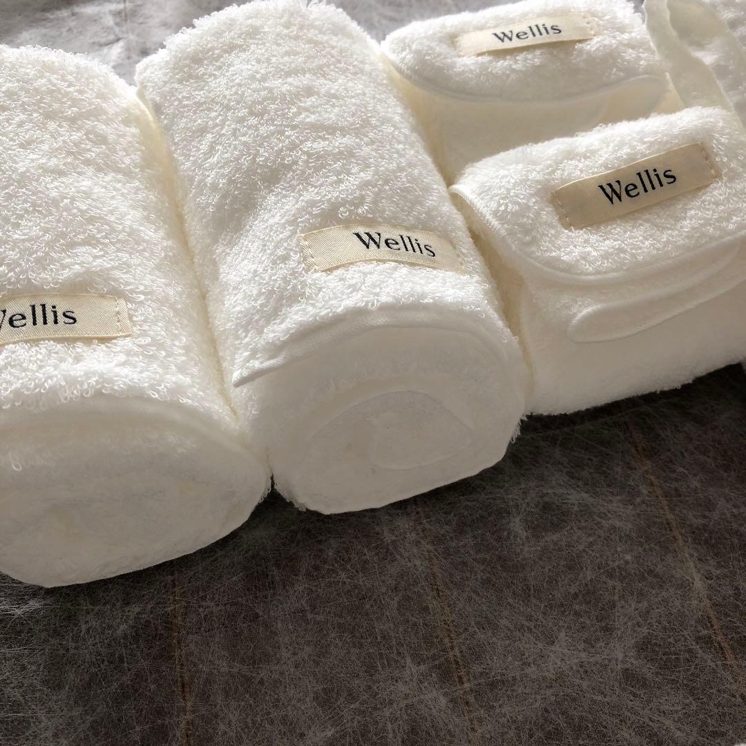 未使用　Wellis フルセット　ナチュラルホワイト　ふわふわなタオルセット