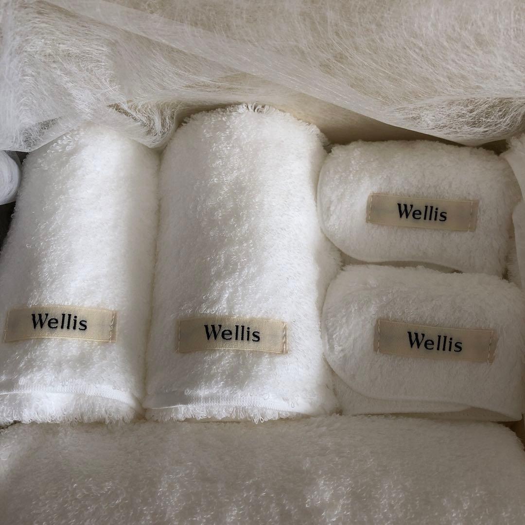 未使用　Wellis フルセット　ナチュラルホワイト　ふわふわなタオルセット