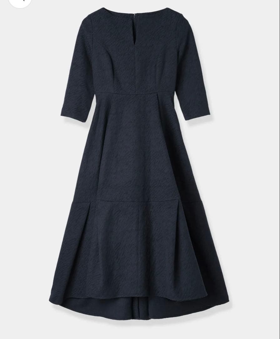 【新品未使用】 ローブブラン KeyneckJacquardDress Sサイズ