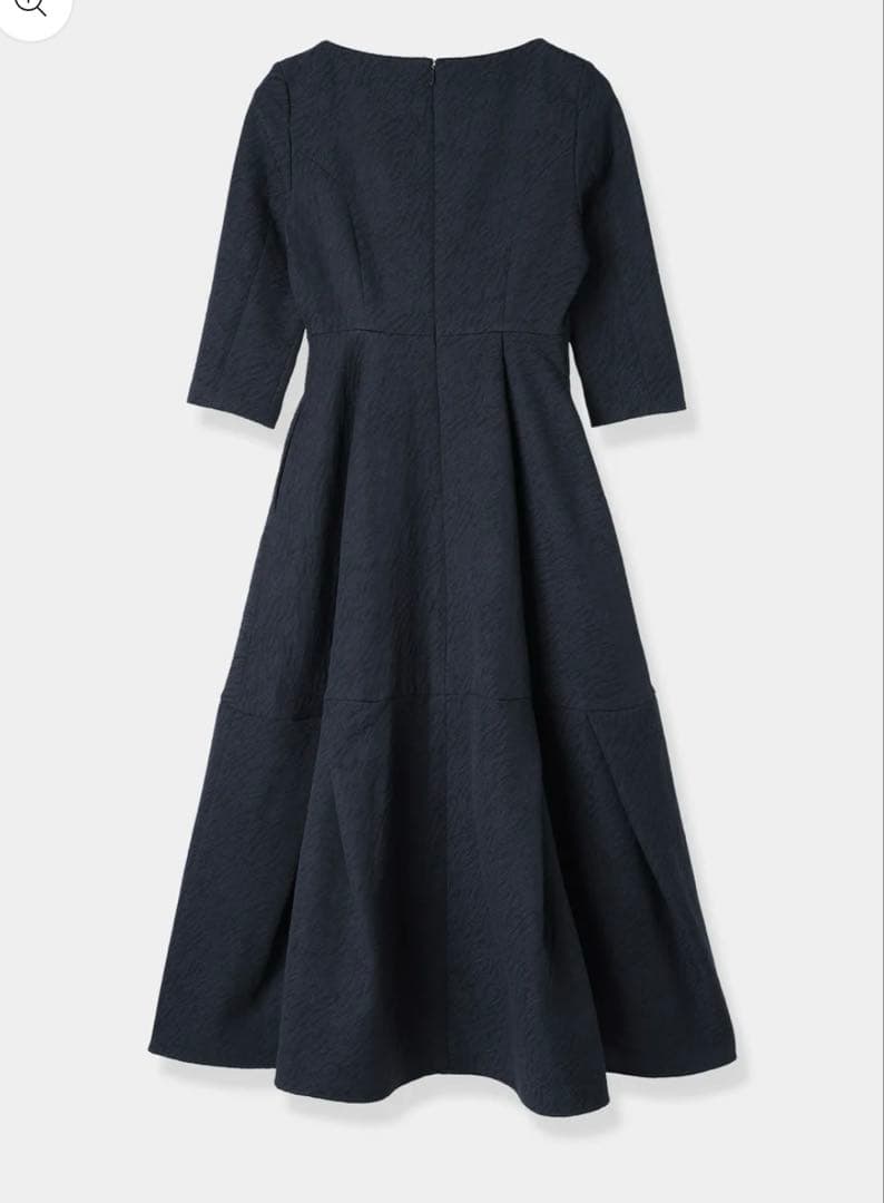 【新品未使用】 ローブブラン KeyneckJacquardDress Sサイズ