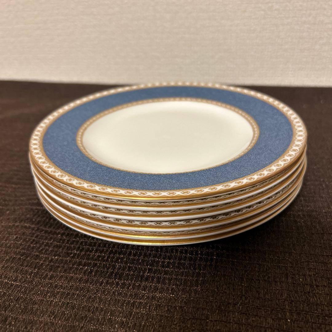 ウェッジウッド　ユーランダー　パウダーブルー　デザートプレート　17.5cm