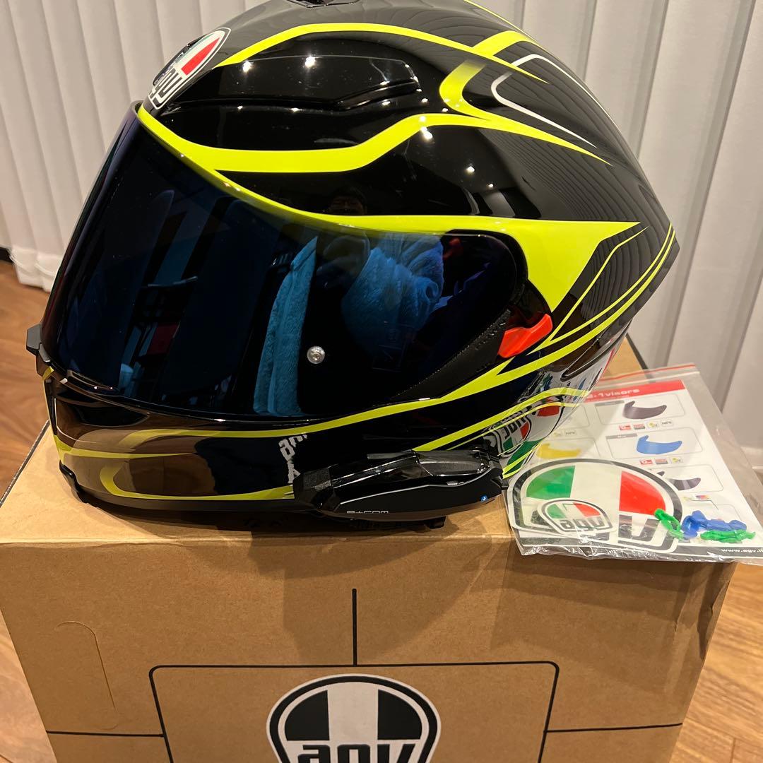 【きみきみ】AGV K-5 フルフェイスヘルメット ブラック/イエロー