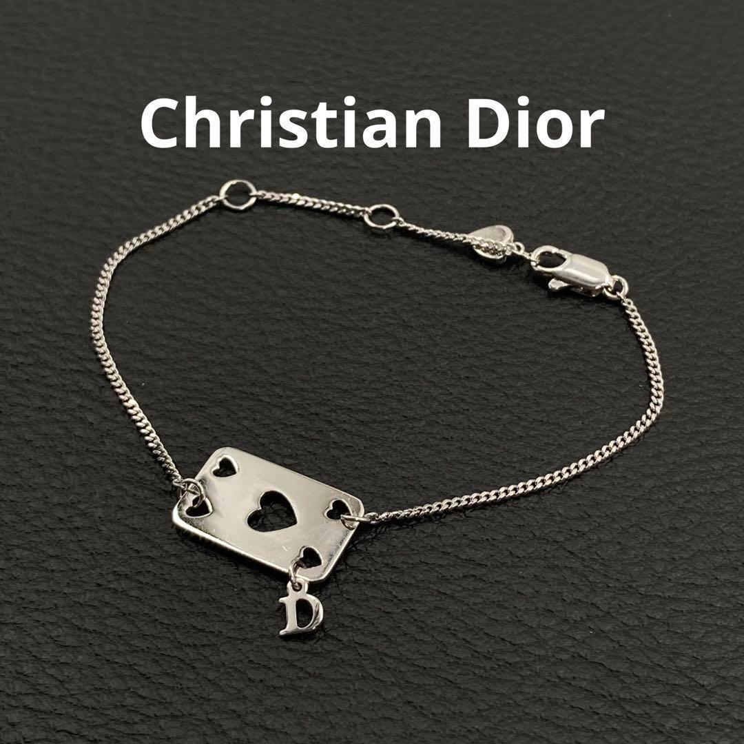 Christian Dior ディオール トランプ ハート ロゴ ブレスレット