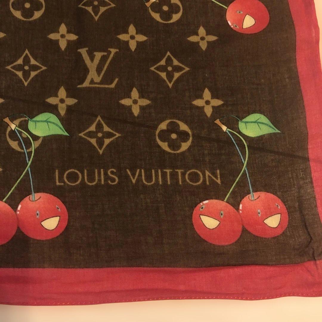 LOUIS VUITTON 村上隆 モノグラム チェリー スカーフ