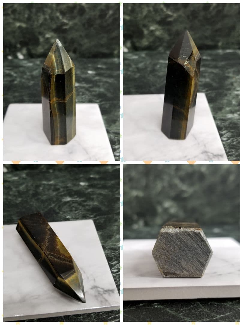 【9点セット】 タイガーアイ 六角柱