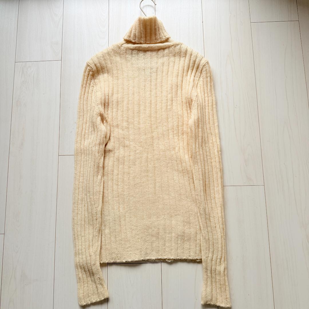 美品・希少✨グッチ　GGロゴ　アルパカニット　タートルネック　リブニット　M