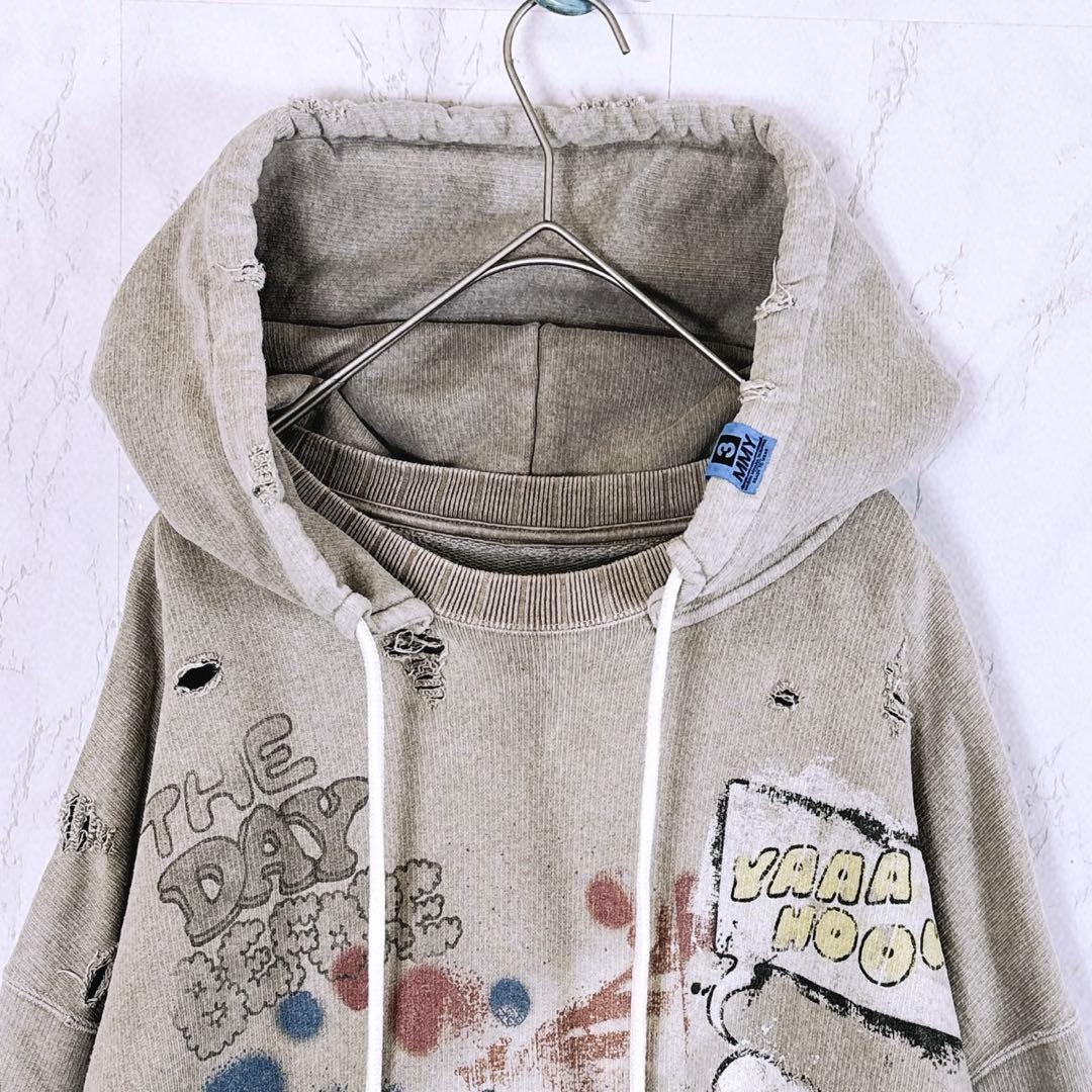 ✨極美品✨ MAISON MIHARAYASUHIRO ヴィンテージ加工パーカー