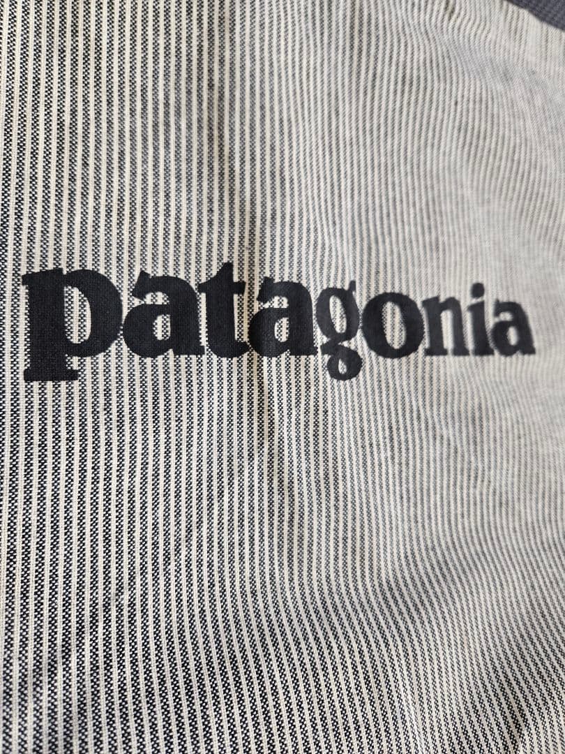 パタゴニア リサイクルマーケットトート FIFS ストライプ ホワイト グレー
