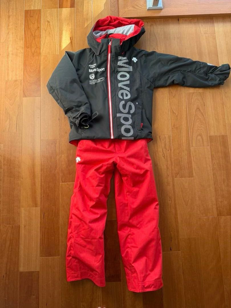Move Sport 子ども用スキーウェア グレー/レッド