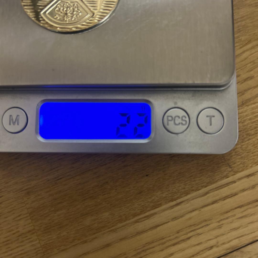 金色模様入りコレクションアイテム 約10cm 22g,21g 2個